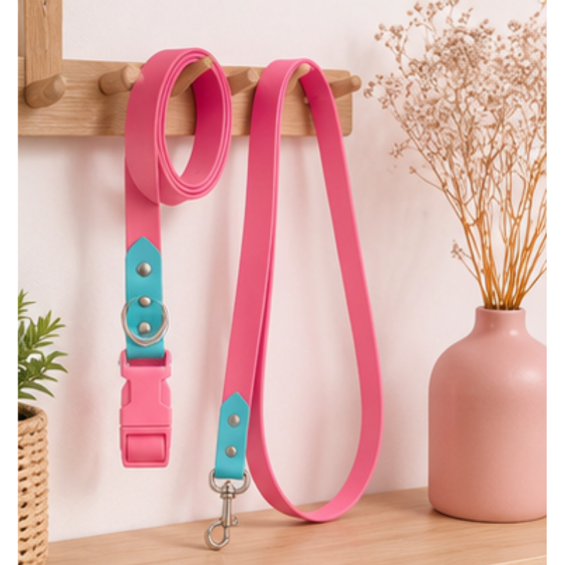 Collar + Traílla Talla M Impermeable Para Perros Medianos y Grandes