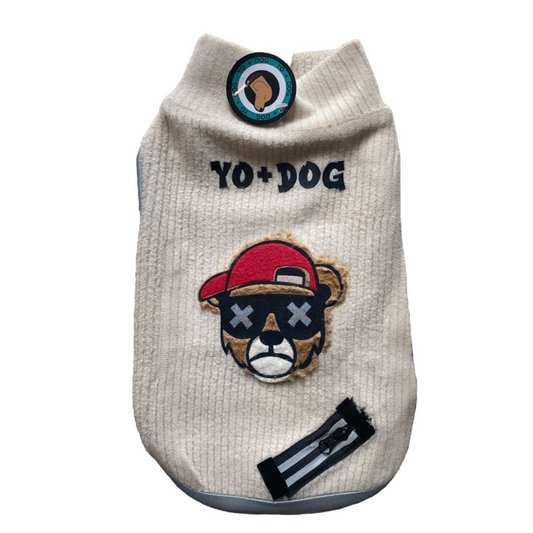 Buzo Para Perro Con Estampado Oso Y Accesorio Cierre Ropa