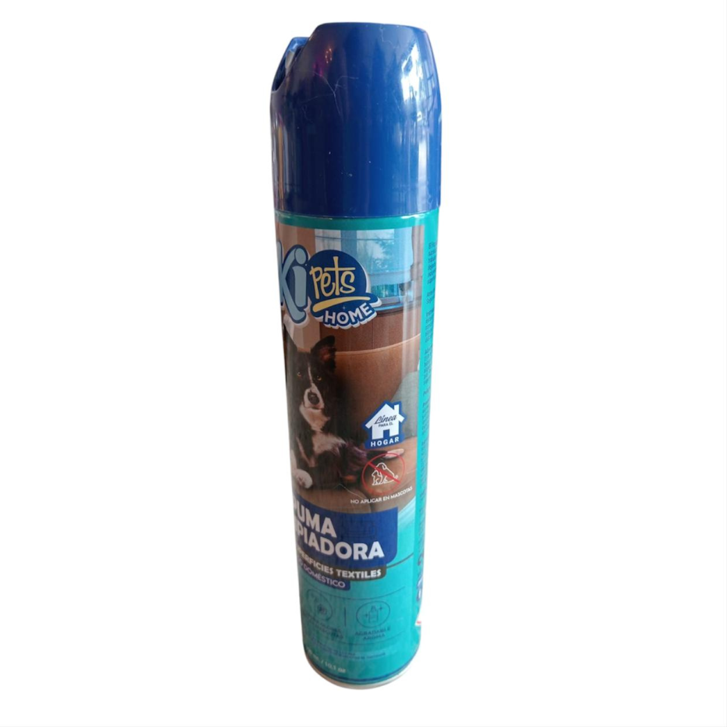 Espuma Limpiadora Iki Pets 300 Ml Para Superficies Textiles Aseo