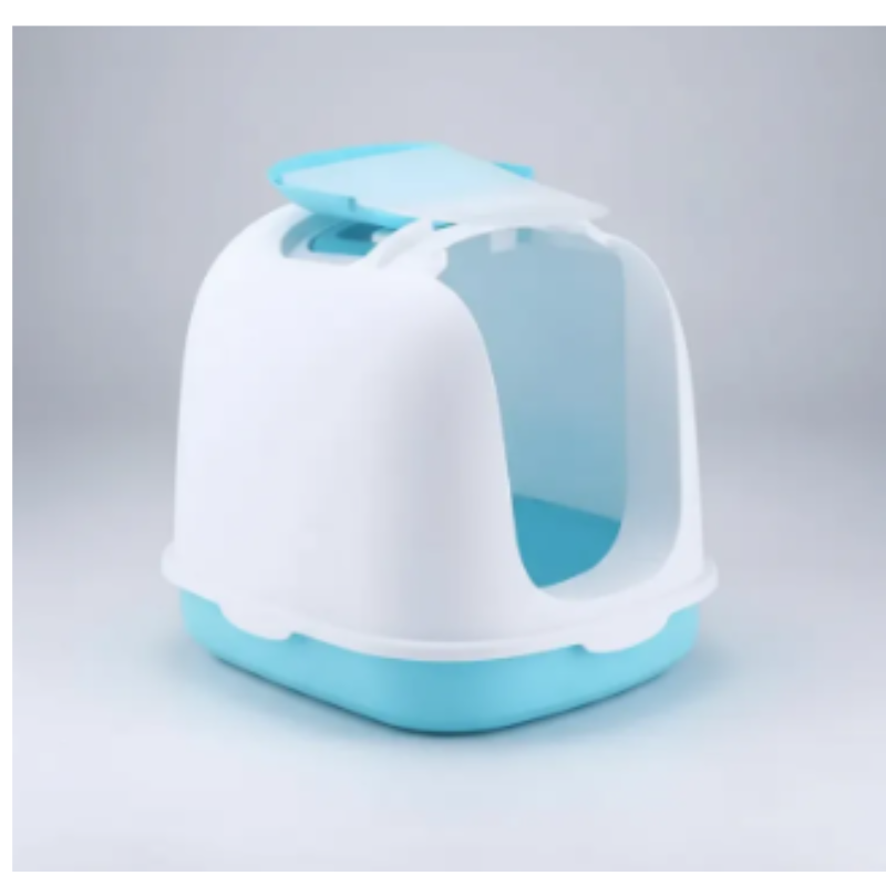 Arenero Cubierto Para Gatos Con Puerta Abatible Y Pala