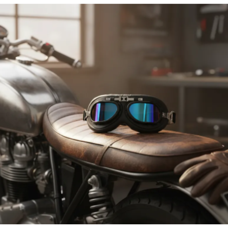 Accesorio Gafas De Motocicleta Para Mascotas Estilo Retro Con Marcos Acolchados