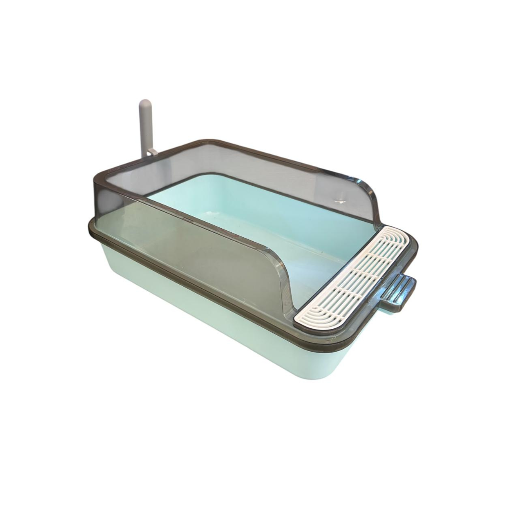 Arenero Grande Para Gato Con Dispensador De Bolsas Y Pala 34x10x52 Cm