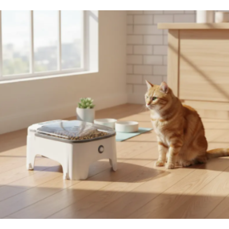 Comedero Dispensador Automático Para Mascotas Con Sensor