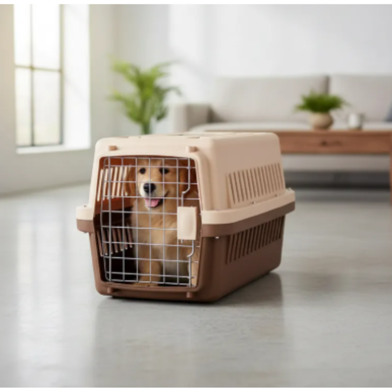 Guacal Grande Para Mascotas Con Puerta De Reja 66x47x46 Cm Transportador
