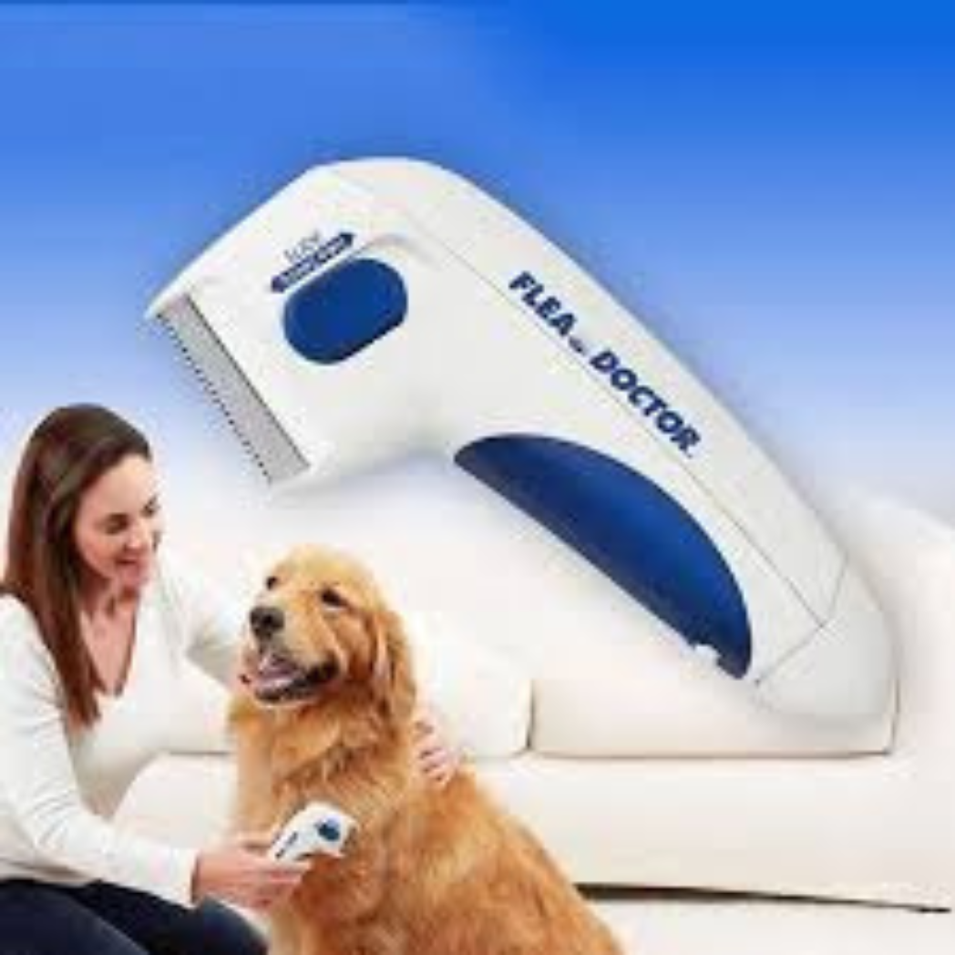 Cepillo Electrónico Para Mascotas Flea Doctor Para Eliminar Pulgas Aseo