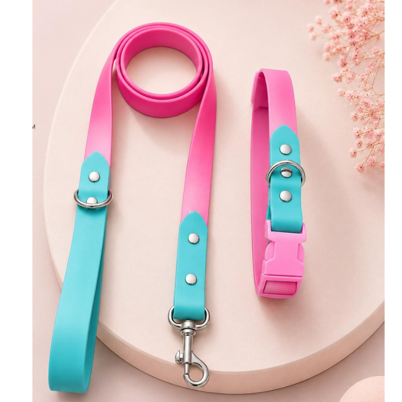 Collar + Traílla Talla M Impermeable Para Perros Medianos y Grandes