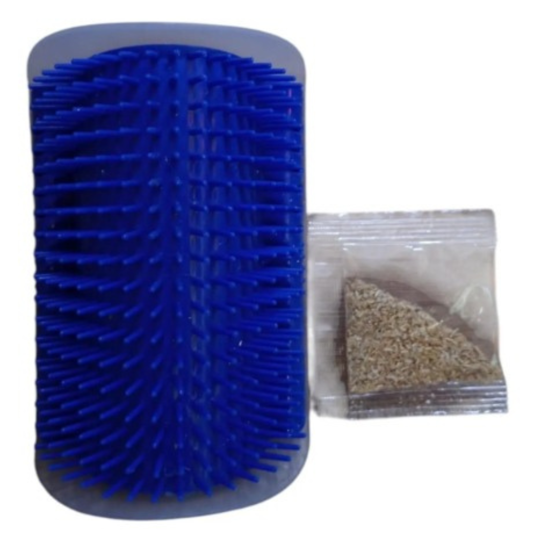 Autocepillado Rascador Esquinero Para Gato Con Hierba