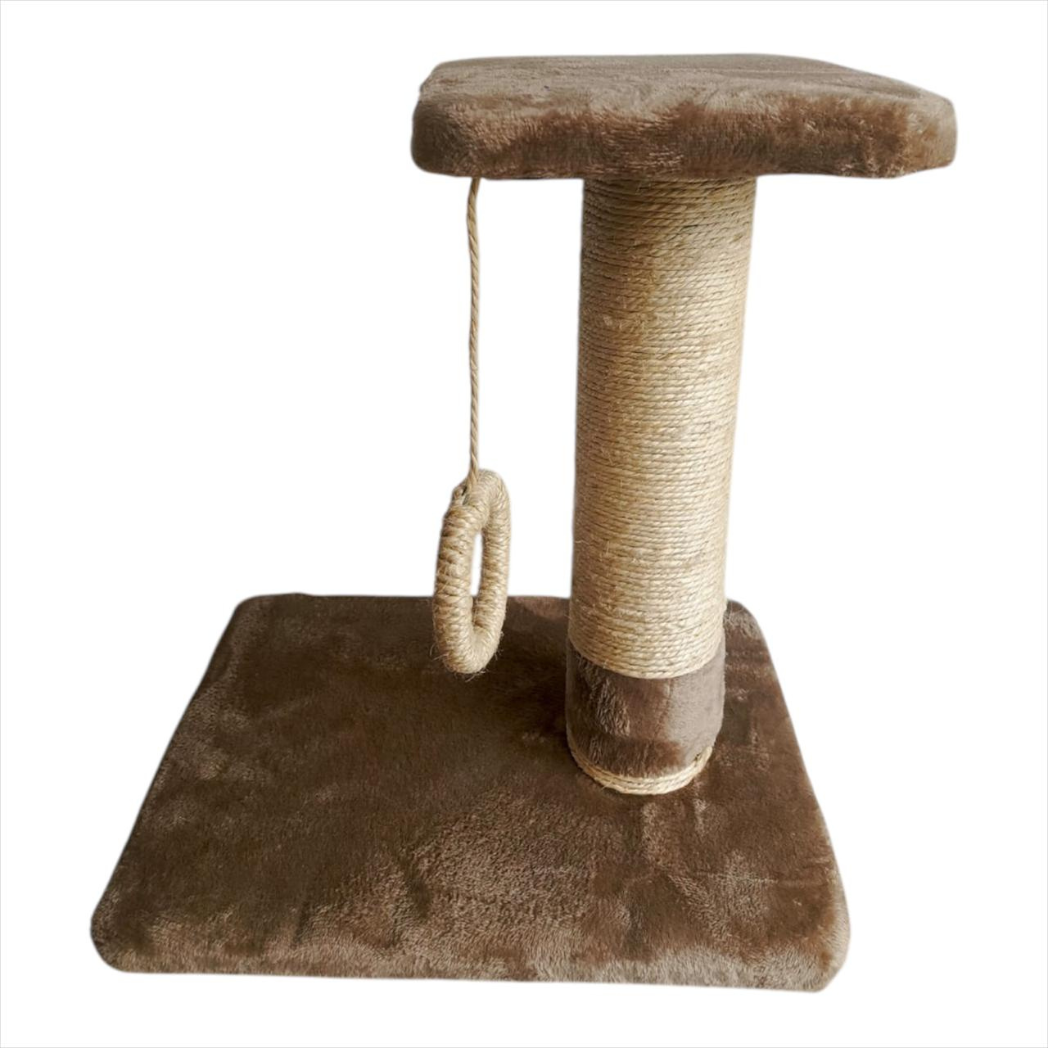 Rascador De Mesa Para Gatos Con Juguete 40x30