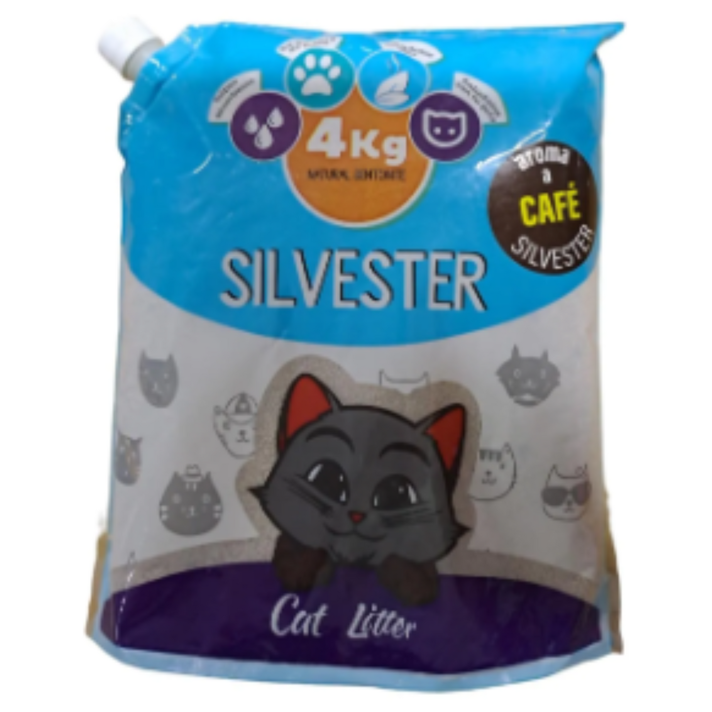 Arena Sanitaria para Gatos Silvester 4 kg Aseo