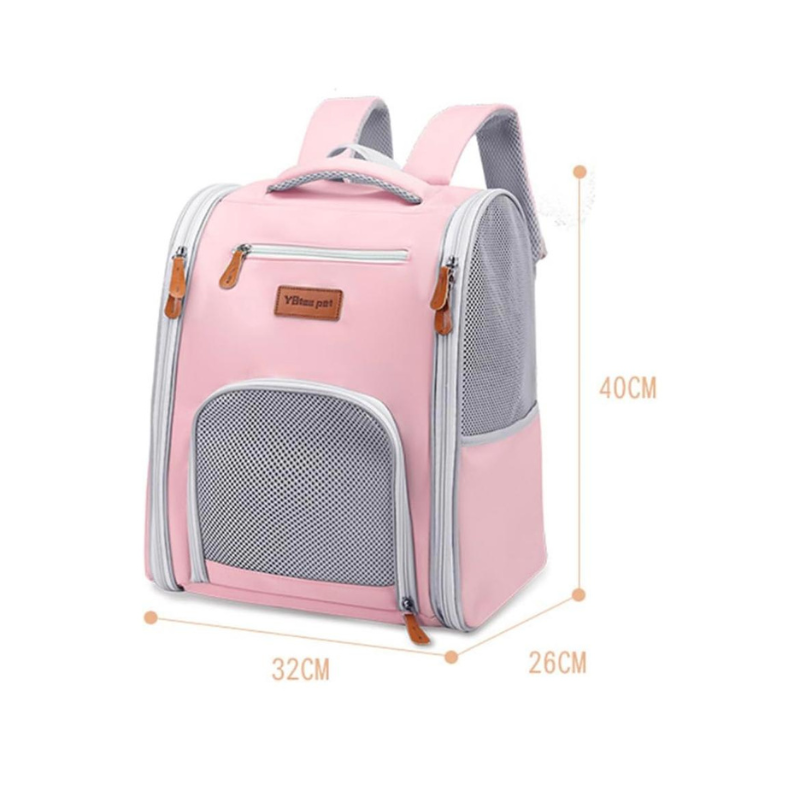 Bolso Morral Transportador Para Mascotas 40x32x26 Cm