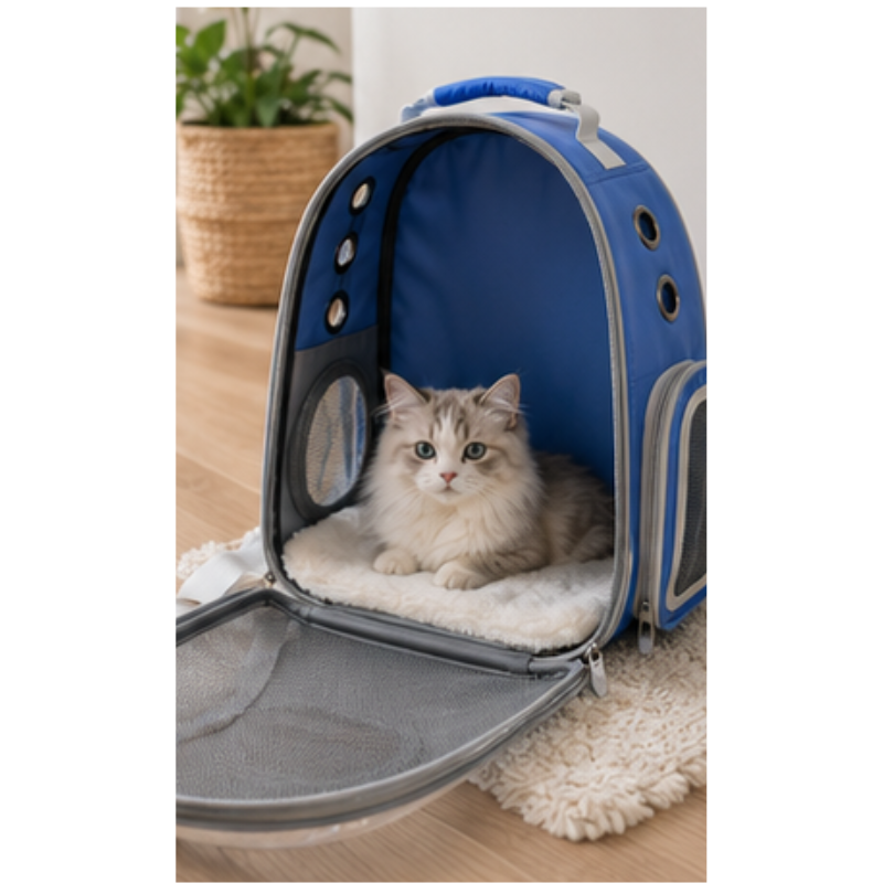 Morral Transportador Para Mascotas Astro Pet Con Burbuja Y Rejilla Intercambiables