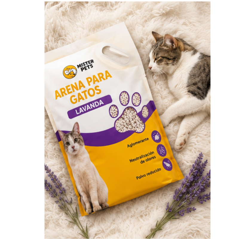 Aseo Arena Para Gatos Mister Pets 4.5 Kg