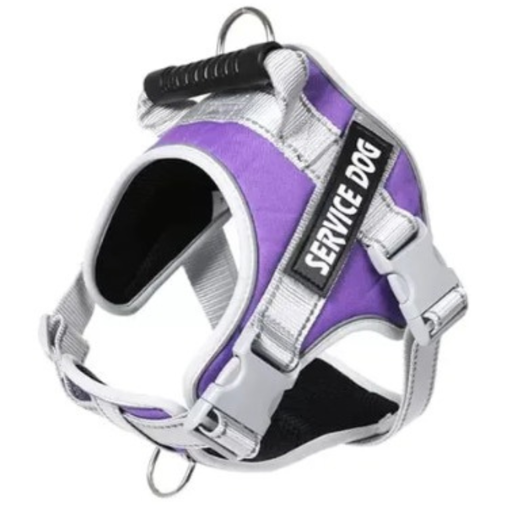 Pechera Arnés Chaleco Perro Service Dog Acolchado Resistente Talla M