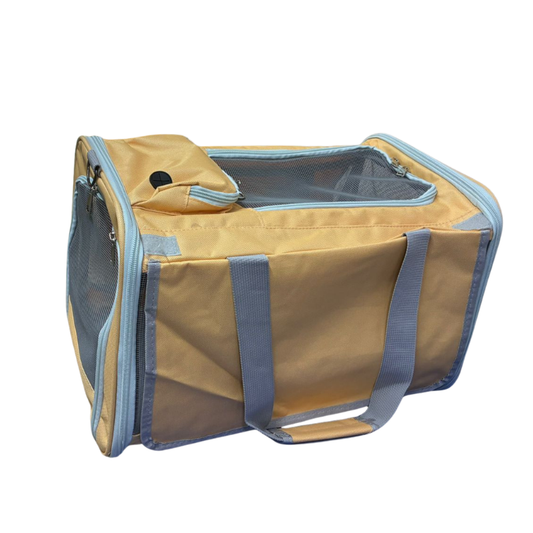 Bolso Transportador Guacal Para Mascotas Laterales En Malla