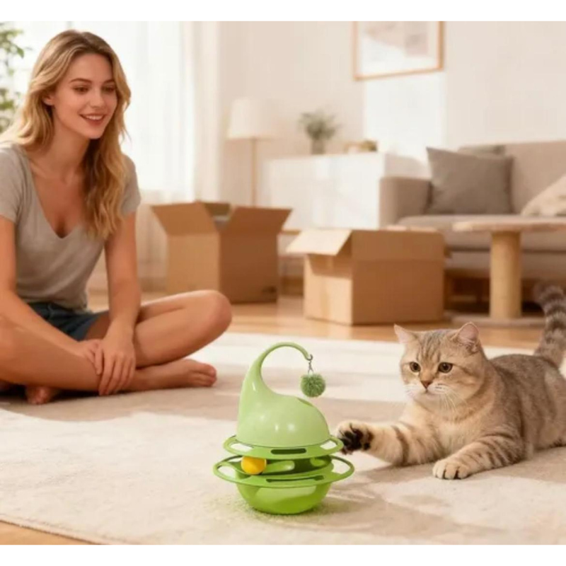 Juguete para Gato Interactivo Porta Premios Colores Surtidos