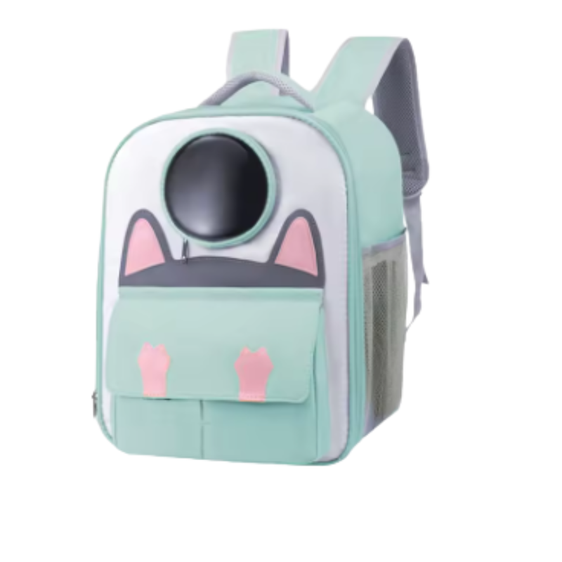 Bolso Morral Transportador Para Mascotas Con Diseño De Gato