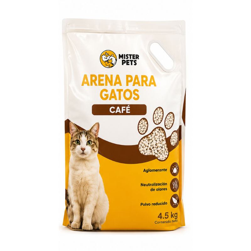 Aseo Arena Para Gatos Mister Pets 4.5 Kg