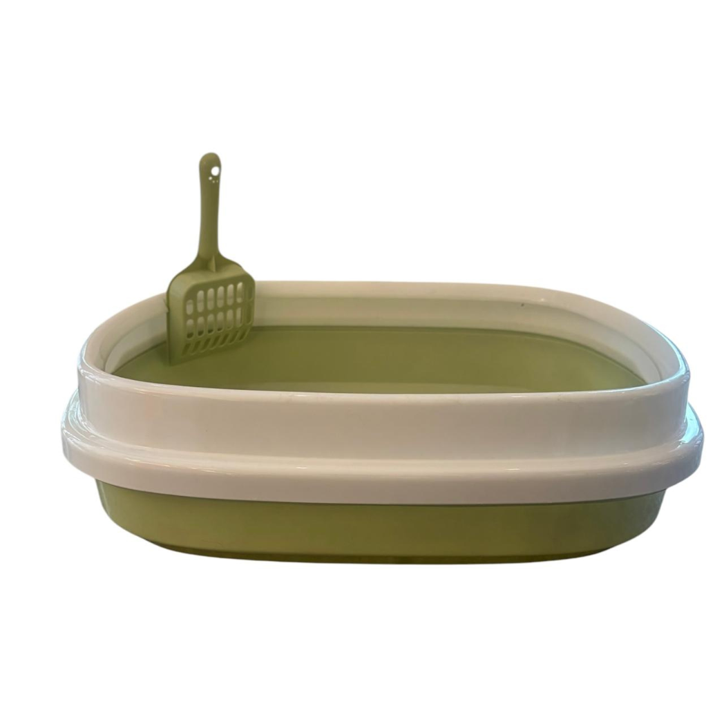 Arenero Mediano Para Gatos Con Pala 47x40x12 Cm