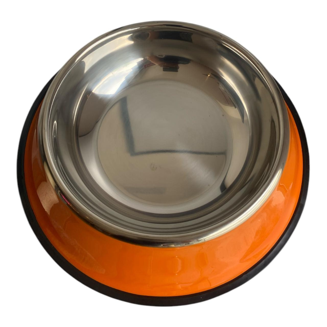 Comedero Acero Inoxidable Para Mascotas 21 Cm Diámetro Grande