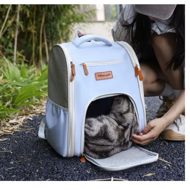 Bolso Morral Transportador Para Mascotas 40x32x26 Cm