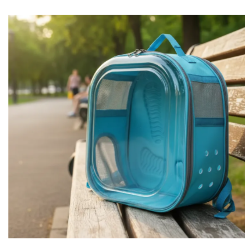 Bolso Morral Transportador Transparente para Mascotas