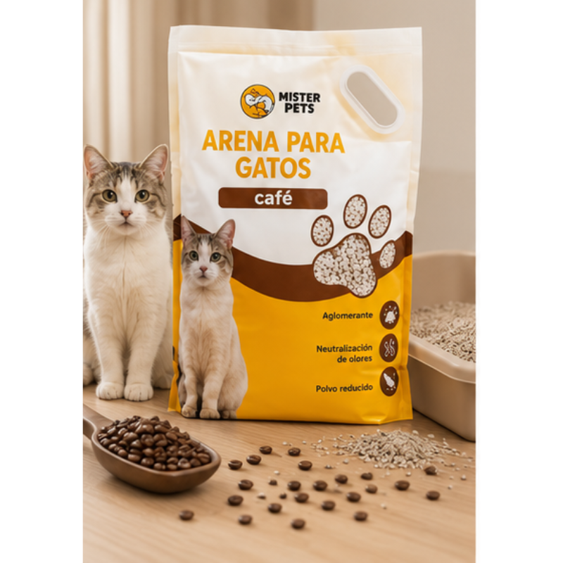 Aseo Arena Para Gatos Mister Pets 4.5 Kg
