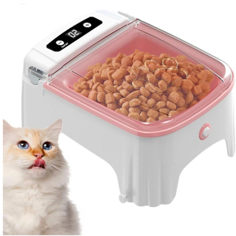 Comedero Dispensador Automático Para Mascotas Con Sensor