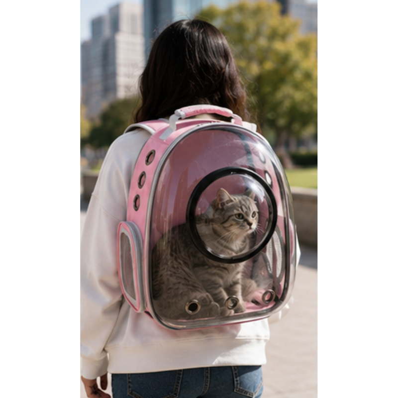 Morral Transportador Para Mascotas Astro Pet Con Burbuja Y Rejilla Intercambiables