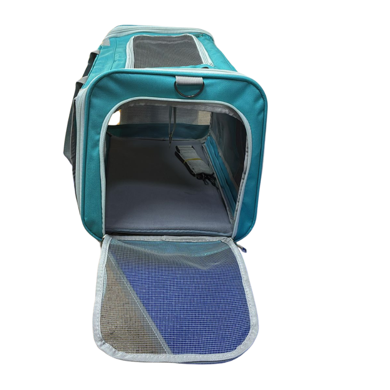 Bolso Transportador Guacal Para Mascotas Laterales En Malla