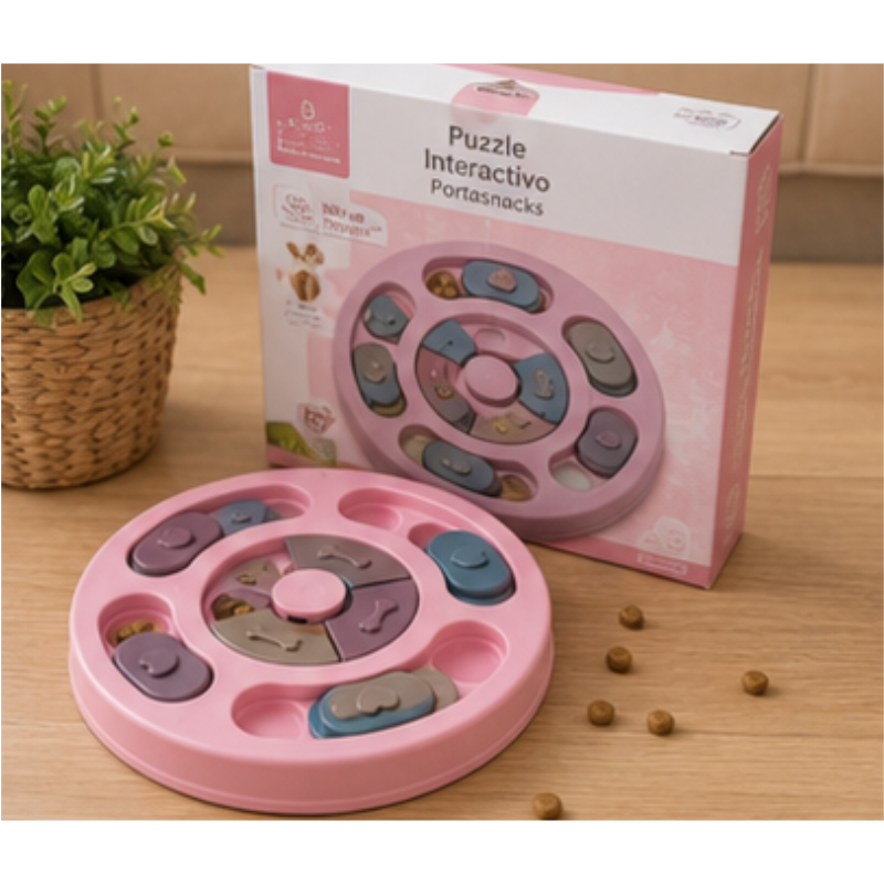 Juguete Interactivo Porta Snacks para Mascotas – 23 cm