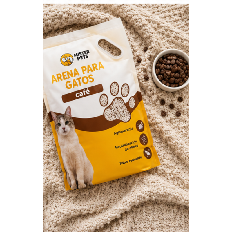 Aseo Arena Para Gatos Mister Pets 4.5 Kg