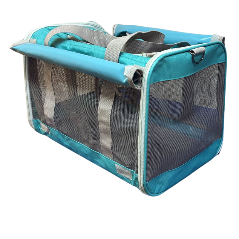 Bolso Transportador Guacal Para Mascotas Laterales En Malla