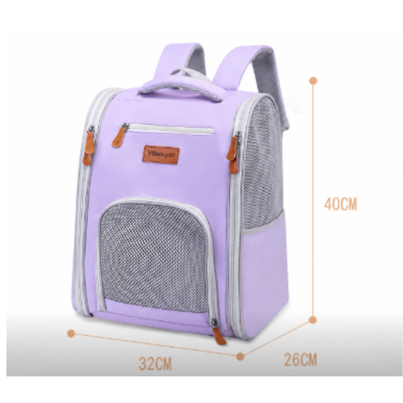 Bolso Morral Transportador Para Mascotas 40x32x26 Cm