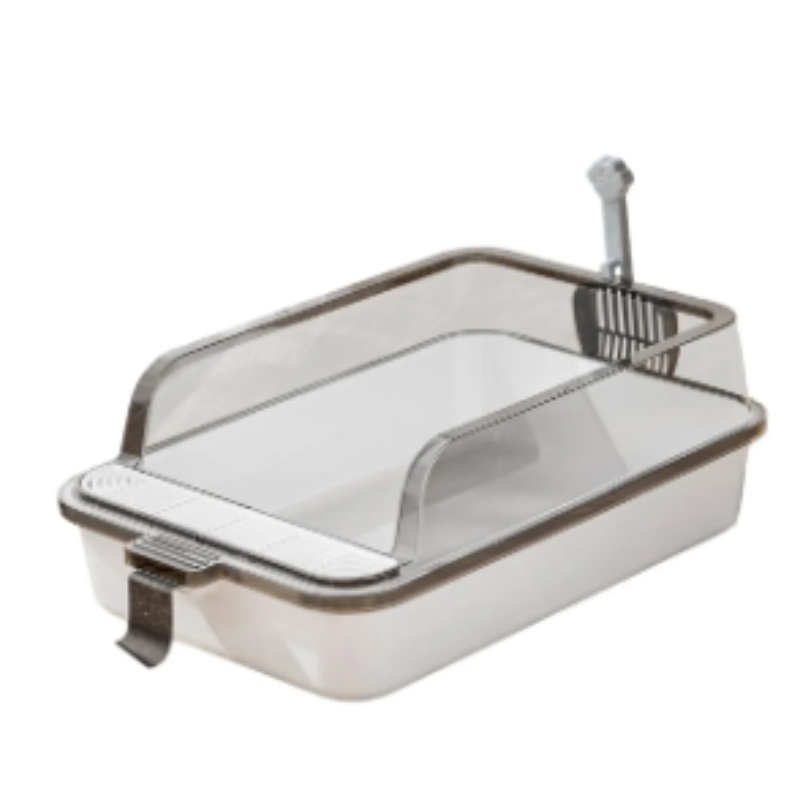 Arenero Grande Para Gato Con Dispensador De Bolsas Y Pala 34x10x52 Cm