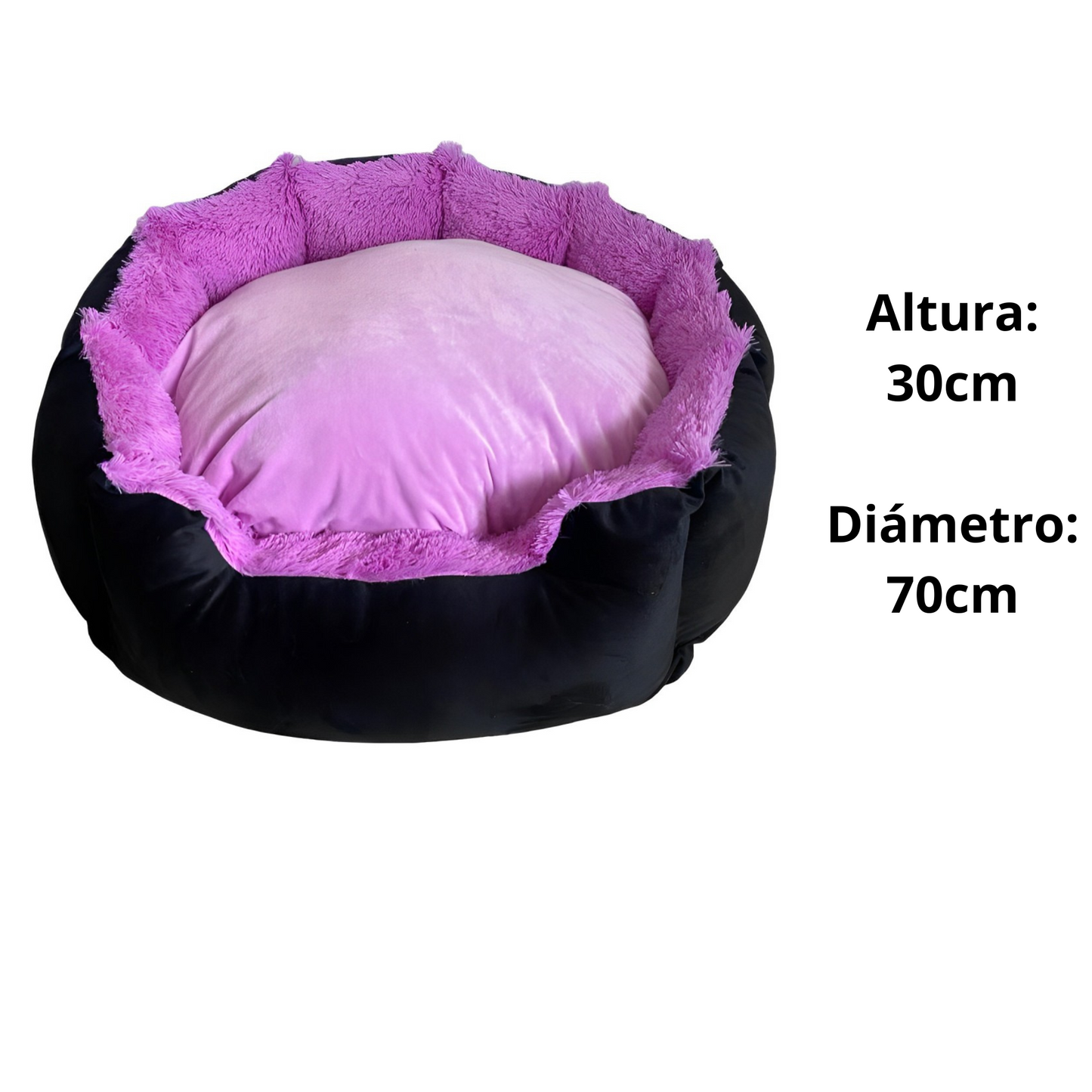 Cama Premium Color Negro y Lila