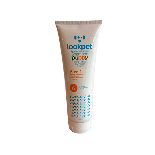 Shampoo Puppy Para Perros Cachorros 6 En 1 Lookpet 250 Ml Aseo