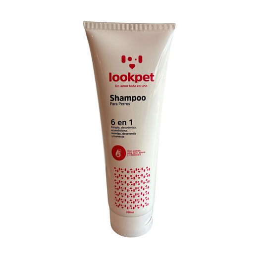 Shampoo 6 En 1 Lookpet Para Perros 250 Ml