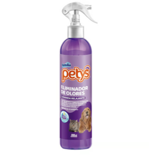 Eliminador de Olores Lavanda Relajante Petys 280 ml para Mascotas Aseo