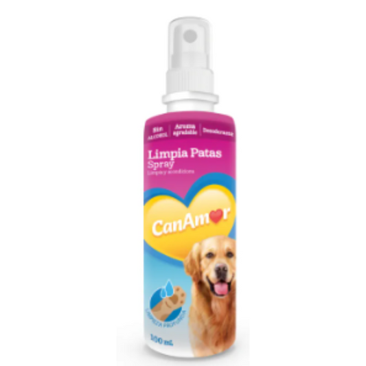 Limpia Patas en Spray para Perros y Gatos 150 ml Aseo