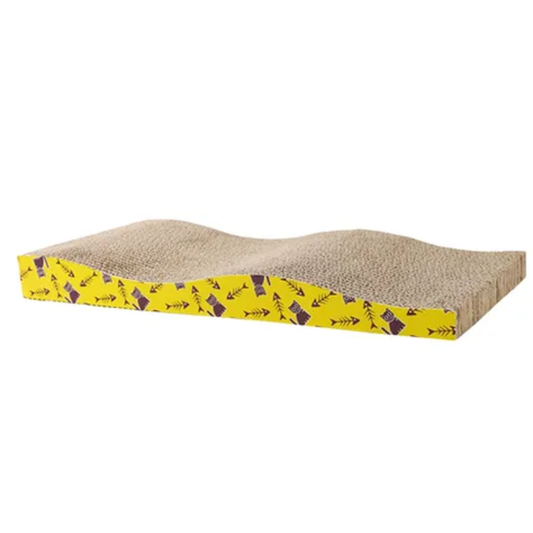 Rascador De Cartón Para Gato Con Catnip 44x 20 Cm