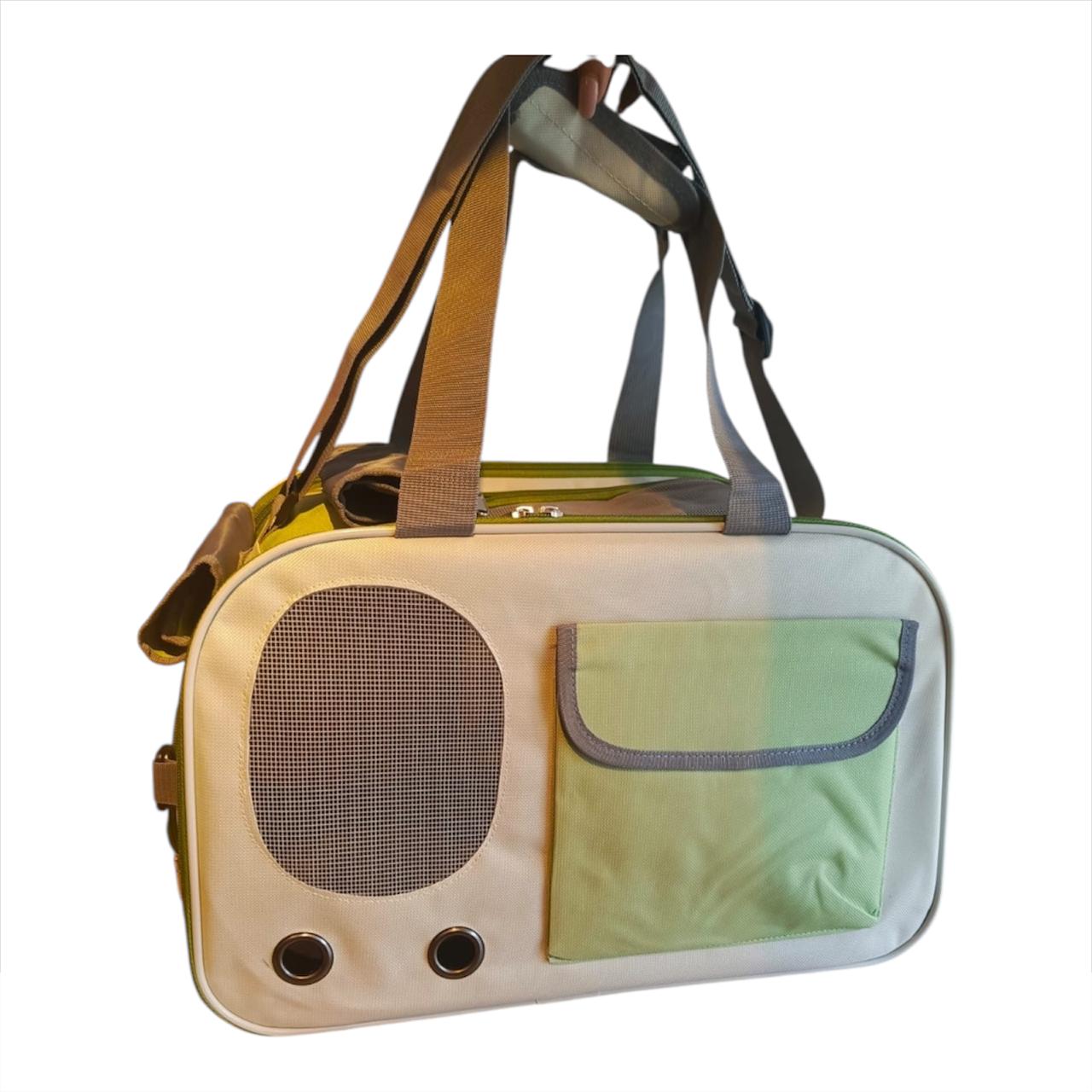 Bolso Guacal Transportador Mediano Para Mascotas 28x44x27 cm