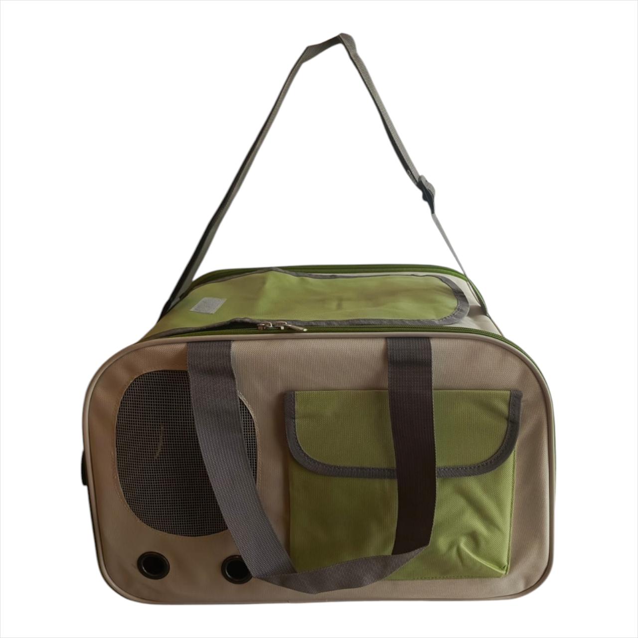 Bolso Guacal Transportador Mediano Para Mascotas 28x44x27 cm