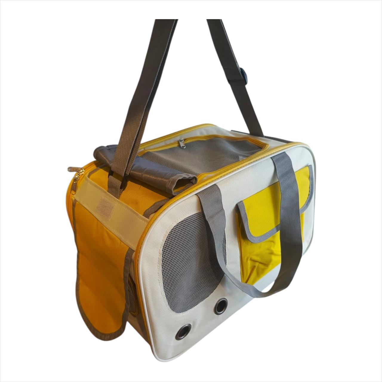 Bolso Guacal Transportador Mediano Para Mascotas 28x44x27 cm