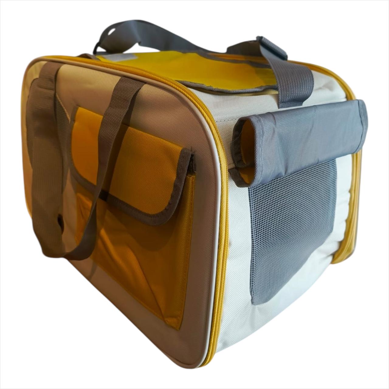 Bolso Guacal Transportador Mediano Para Mascotas 28x44x27 cm