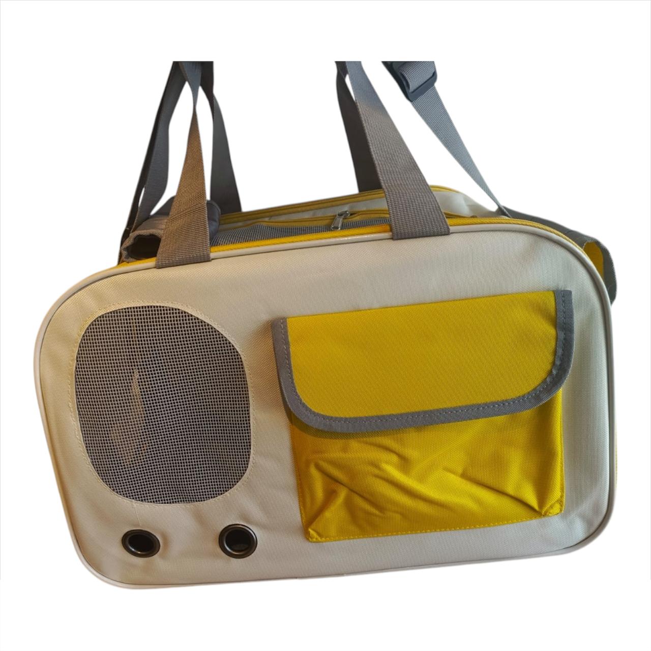 Bolso Guacal Transportador Mediano Para Mascotas 28x44x27 cm