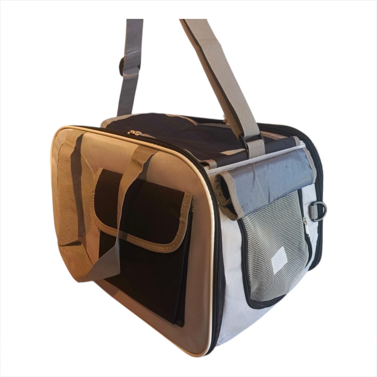 Bolso Guacal Transportador Mediano Para Mascotas 28x44x27 cm