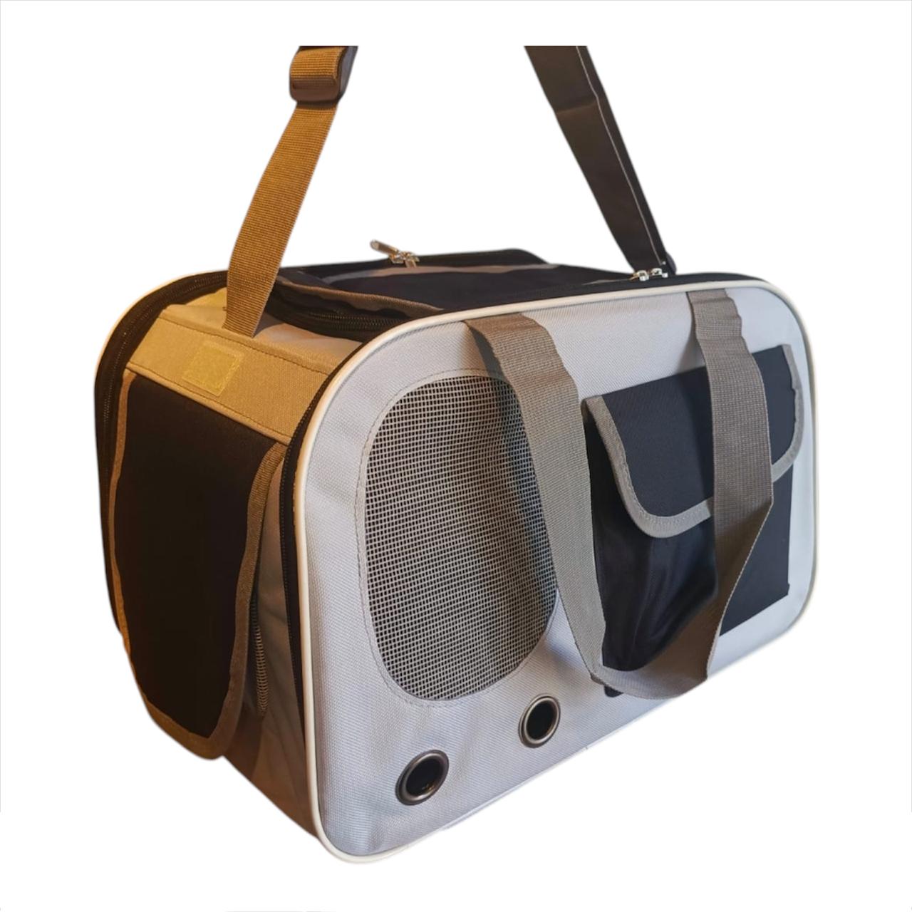 Bolso Guacal Transportador Mediano Para Mascotas 28x44x27 cm