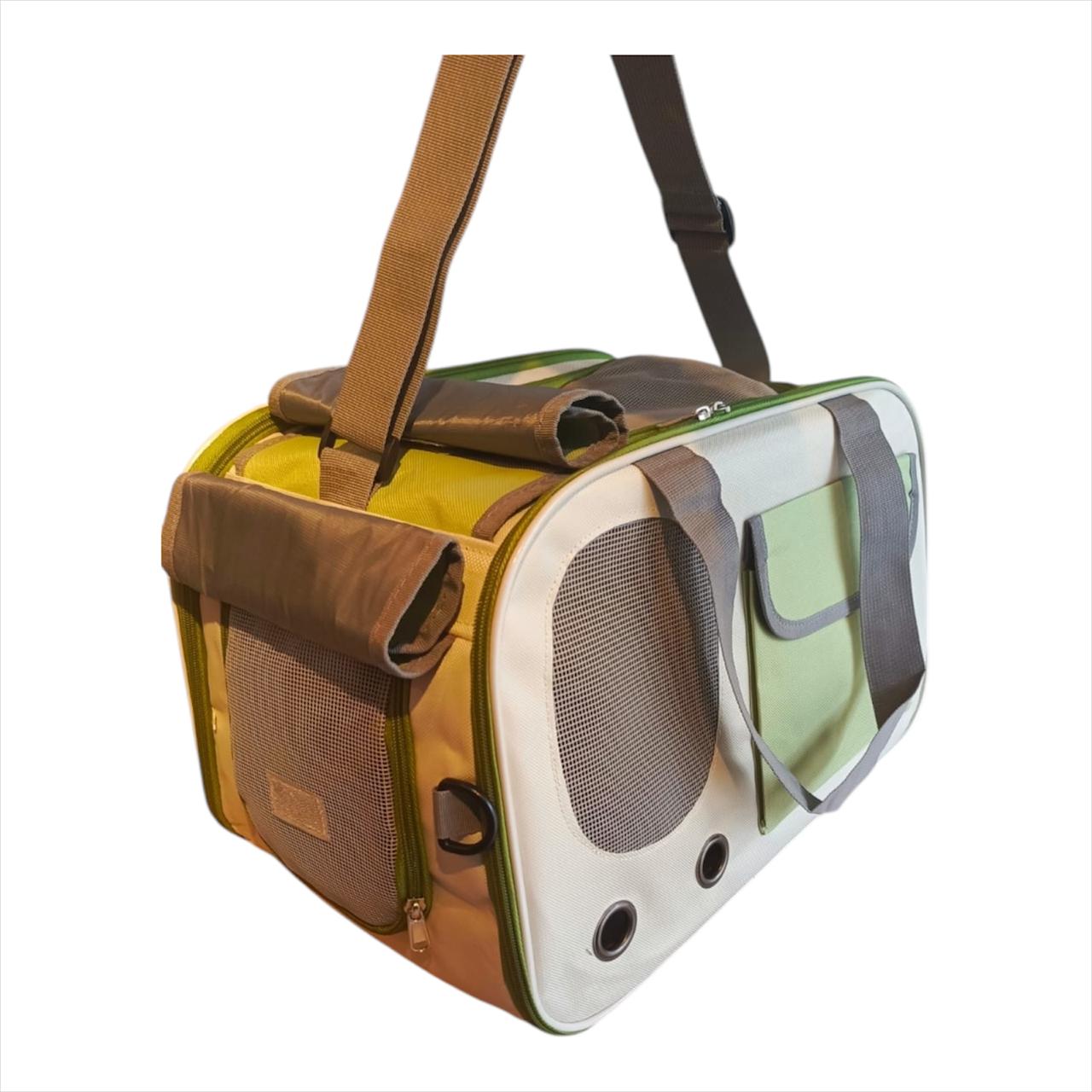 Bolso Guacal Transportador Mediano Para Mascotas 28x44x27 cm